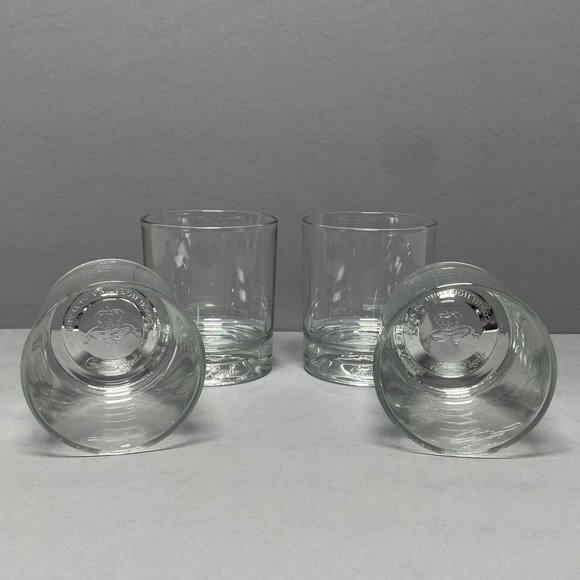 Crown Royal Embossed Logo 4 Rock Whiskey Cocktail Glass 75 Years Italy 8oz - Picture 3 of 7